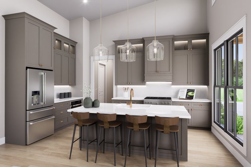 House Blueprint - Interior - Kitchen for Barndominium House Plan #430-394 - 2 bed, 2 bath
