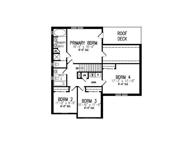 Home Plan - Farmhouse Floor Plan - Upper Floor Plan #497-68
