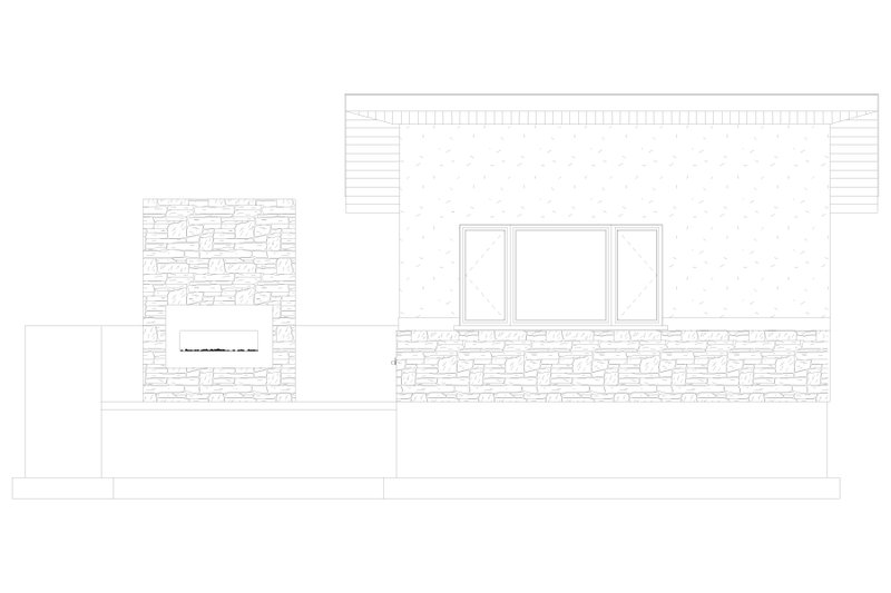 Home Plan - Exterior - Other Elevation 2 for Modern House Plan #1060-505, 1 bath