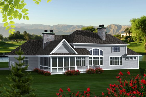 Exterior - Other Elevation for Traditional House Plan #70-1147 - 3 bed, 2.5 bath