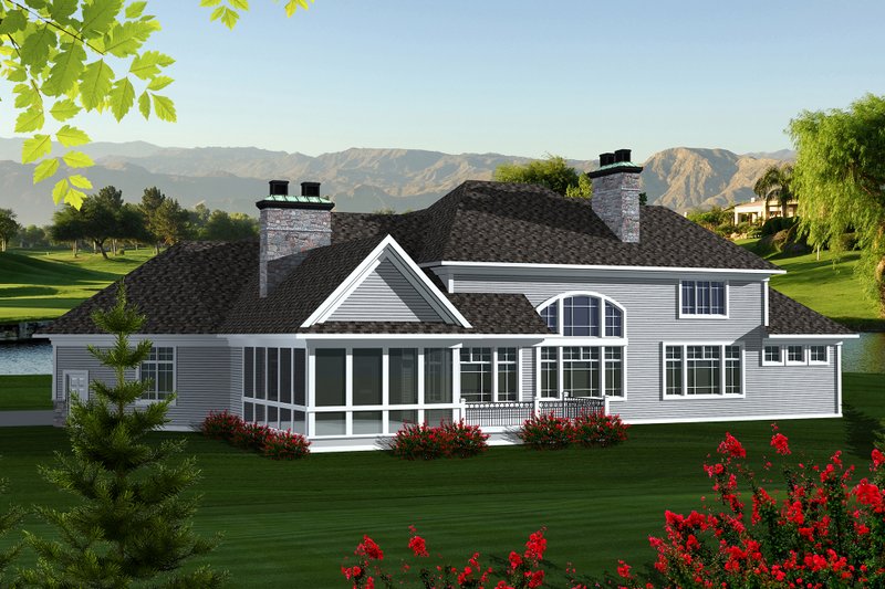 Dream House Plan - Exterior - Other Elevation for Traditional House Plan #70-1147 - 3 bed, 2.5 bath