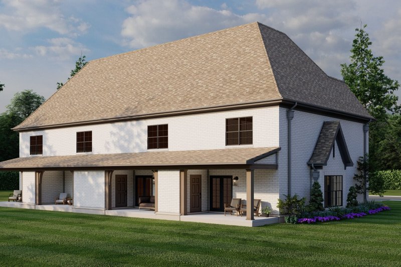 House Blueprint - Exterior - Other Elevation for European House Plan #17-2525 - 2 bed, 2.5 bath