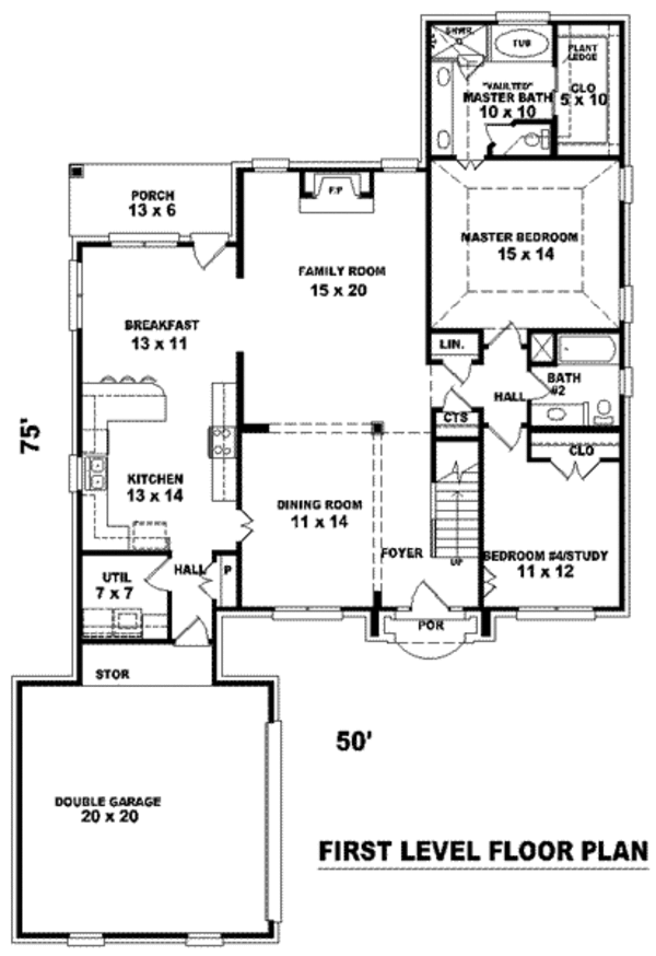 European Floor Plan - Main Floor Plan #81-933