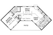 Traditional Style House Plan - 1 Beds 1 Baths 768 Sq/Ft Plan #18-1050 