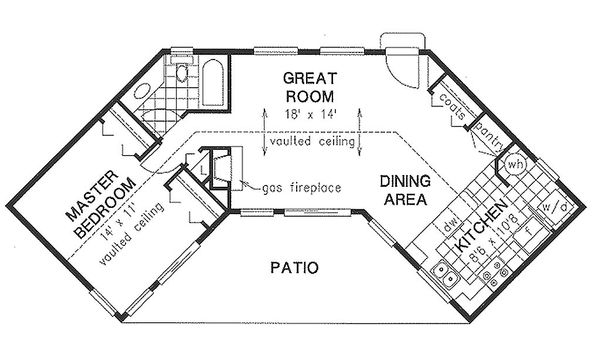 Traditional Floor Plan - Main Floor Plan #18-1050