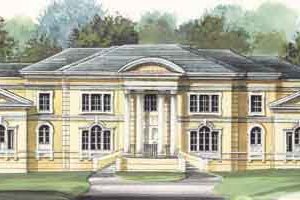 Classical Exterior - Front Elevation Plan #119-165