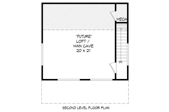 Floor Plan - Upper Floor for Colonial House Plan #932-131, 0 bath