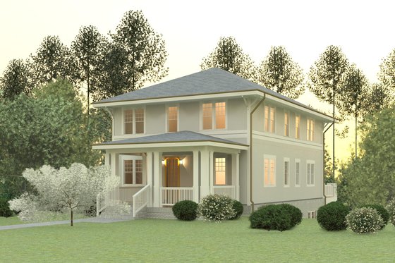 Exterior - Covered Porch 2 for Craftsman House Plan #926-5 - 3 bed, 3 bath