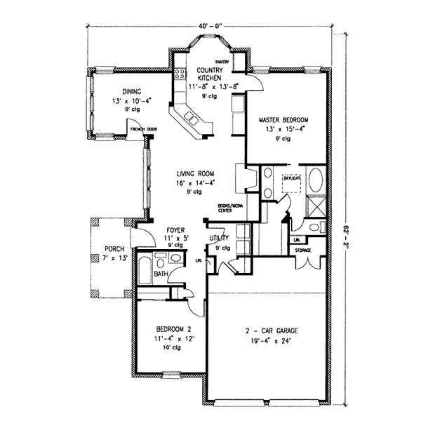 Dream House Plan - European Floor Plan - Main Floor Plan #410-299