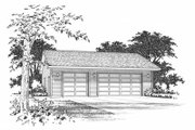 Traditional Style House Plan - 0 Beds 0 Baths 1008 Sq/Ft Plan #22-413 