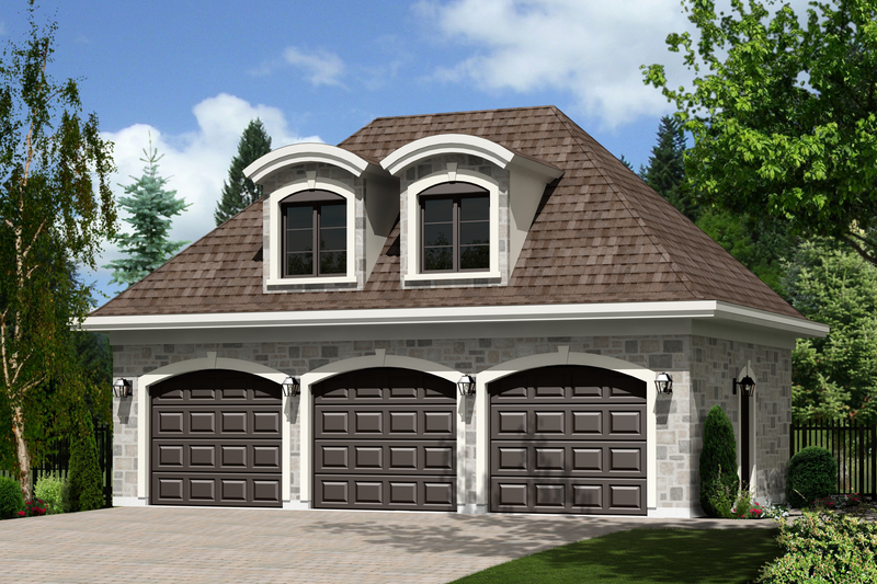 Dream House Plan - European Exterior - Front Elevation Plan #25-4751