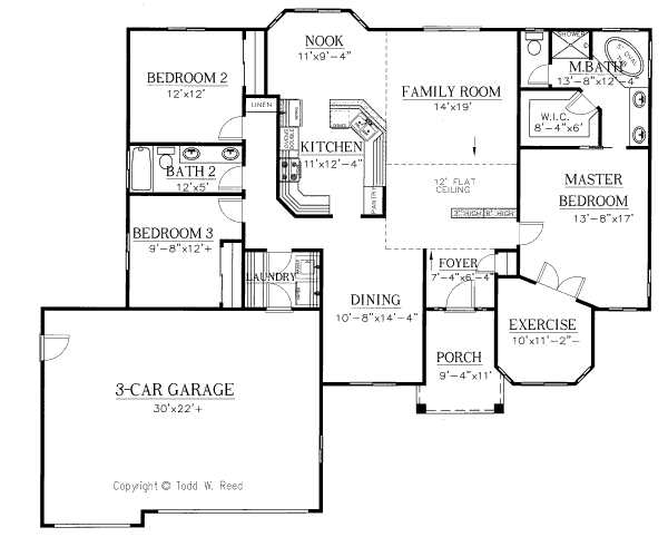 House Blueprint - Traditional Floor Plan - Main Floor Plan #437-14