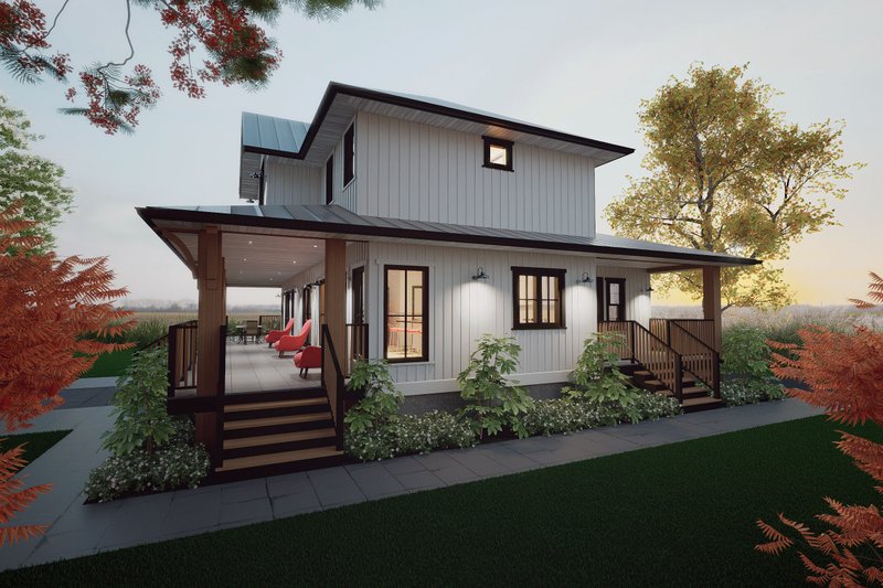 House Plan Design - Exterior - Other Elevation for Farmhouse House Plan #1101-17 - 4 bed, 3 bath