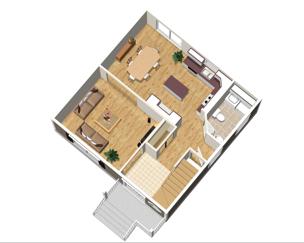 House Design - Traditional Floor Plan - Main Floor Plan #25-4414