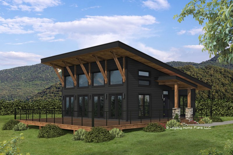 Home Plan - Modern Exterior - Front Elevation Plan #932-730