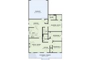 Country Style House Plan - 3 Beds 2 Baths 1381 Sq/Ft Plan #17-1051 Floor 