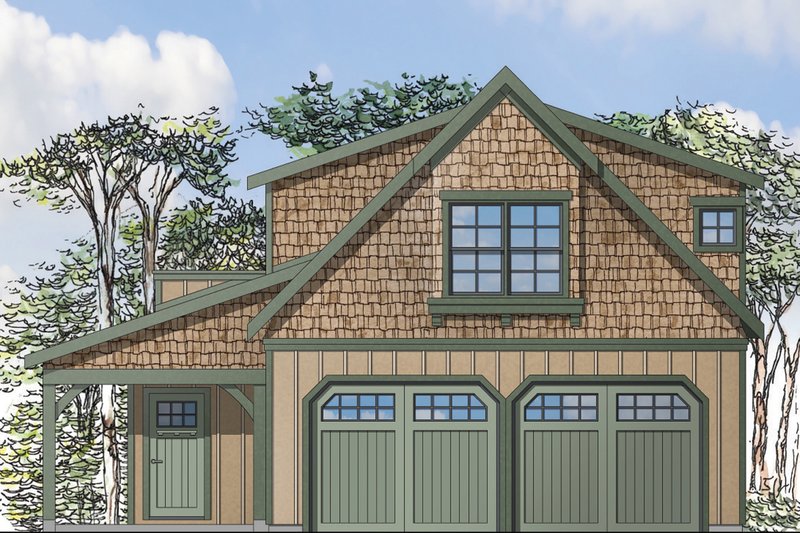 Dream House Plan - Craftsman Exterior - Front Elevation Plan #124-935