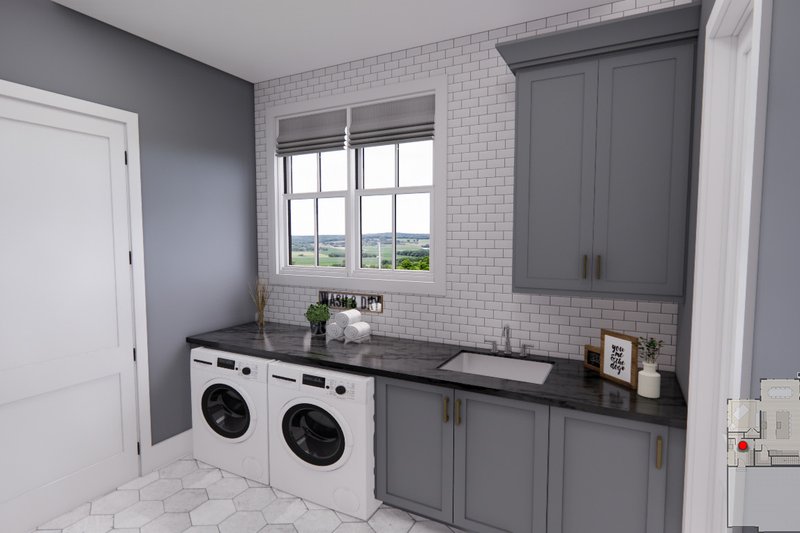 Dream House Plan - Interior - Laundry for Traditional House Plan #51-1224 - 2 bed, 2 bath