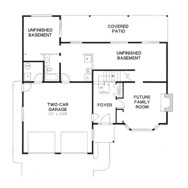 House Blueprint - European Floor Plan - Main Floor Plan #18-9037