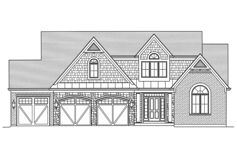 Dream House Plan - Exterior - Front Elevation 3 for Country House Plan #46-880 - 4 bed, 2.5 bath