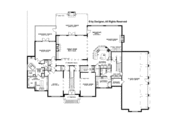 European Style House Plan - 4 Beds 4.5 Baths 6571 Sq/Ft Plan #17-3329 