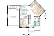 Traditional Style House Plan - 3 Beds 2 Baths 1662 Sq/Ft Plan #23-674 