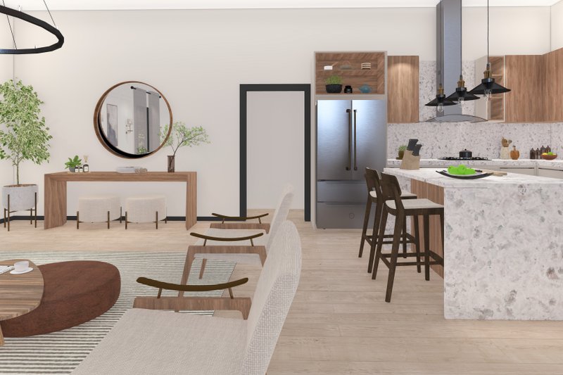House Design - Interior - Dining Room for Barndominium House Plan #1064-312 - 3 bed, 1 bath