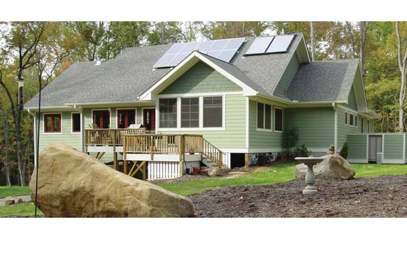 Architectural House Design - Exterior - Rear Elevation 4 for Ranch House Plan #939-13 - 4 bed, 4 bath