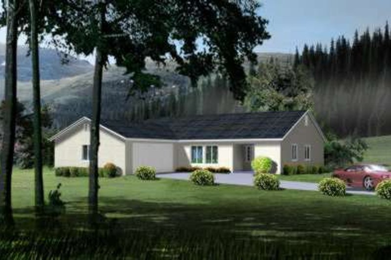 Architectural House Design - Ranch Exterior - Front Elevation Plan #1-419