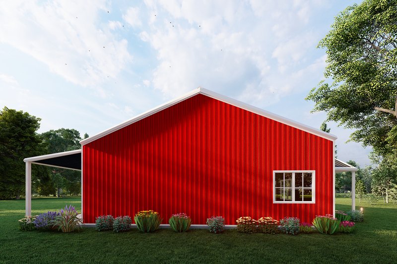 Architectural House Design - Exterior - Other Elevation 2 for Barndominium House Plan #1107-20 - 2 bed, 2 bath
