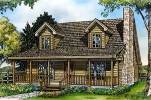Country Exterior - Front Elevation Plan #140-148