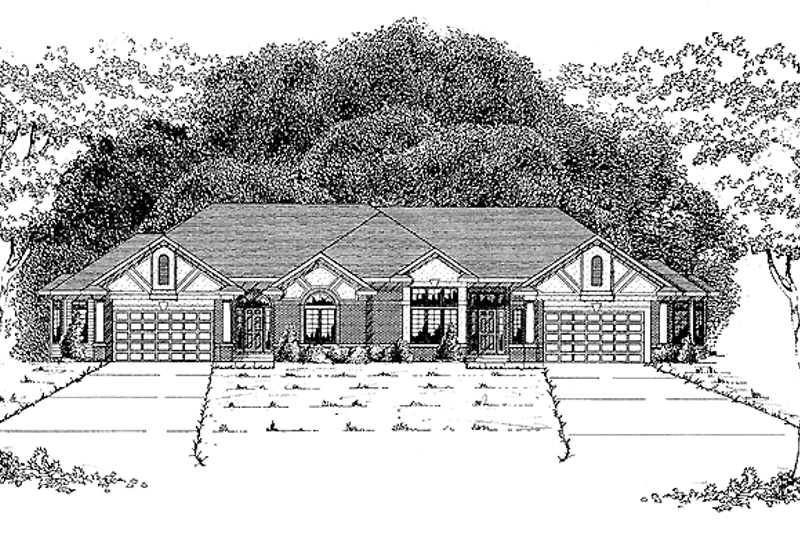 Home Plan - Tudor Exterior - Front Elevation Plan #70-1349
