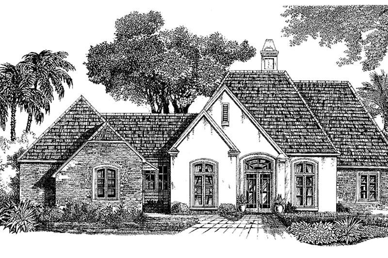 Home Plan - Country Exterior - Front Elevation Plan #301-120