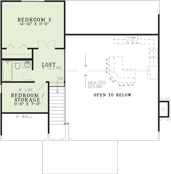 Home Plan - Country Floor Plan - Upper Floor Plan #17-2885