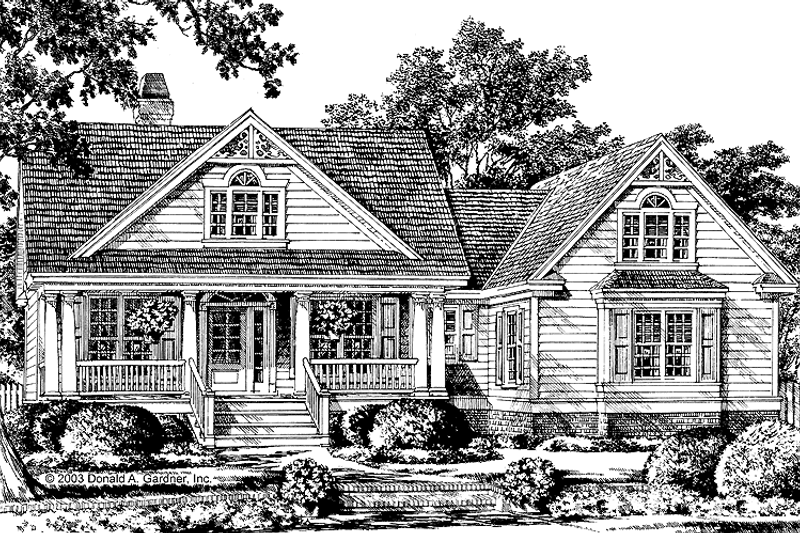 Home Plan - Country Exterior - Front Elevation Plan #929-703