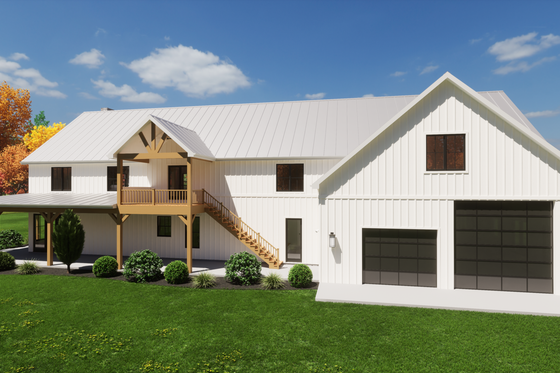 Exterior - Other Elevation 1 for Barndominium House Plan #1116-15 - 4 bed, 3.5 bath
