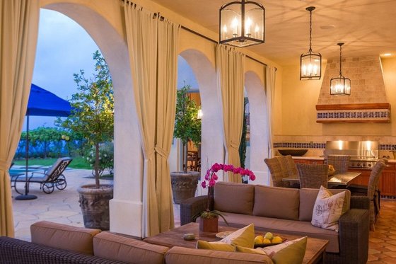 Exterior - Outdoor Living for Mediterranean House Plan #484-8 - 4 bed, 5 bath