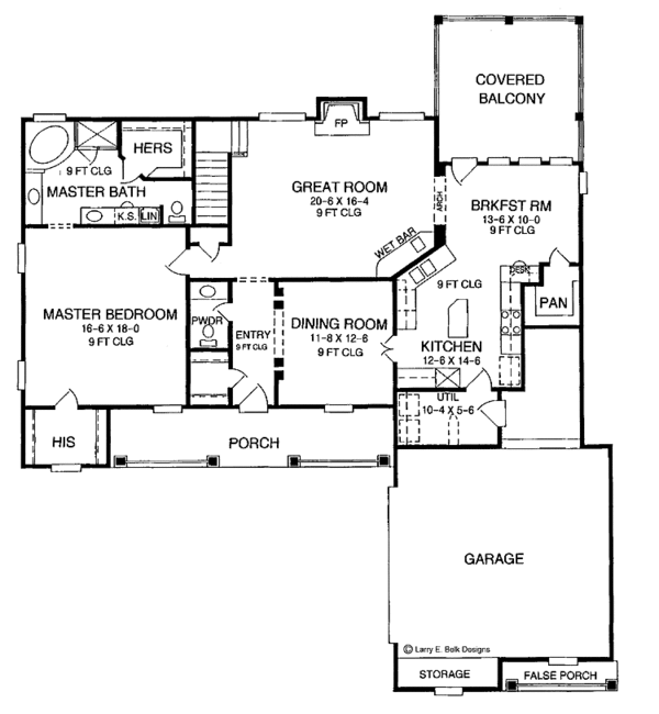 House Design - Country Floor Plan - Main Floor Plan #952-152