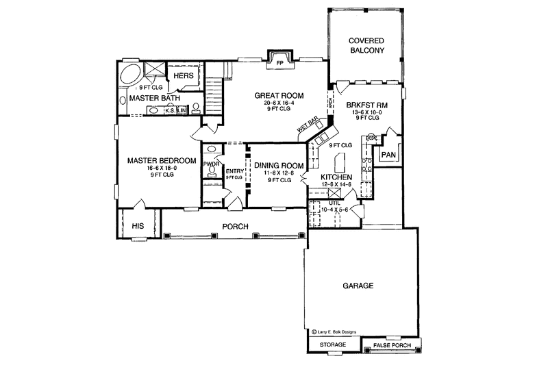 Dream House Plan - Floor Plan - Main Floor for Country House Plan #952-152 - 3 bed, 3.5 bath