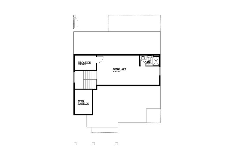 House Blueprint - Floor Plan - Other Floor for Farmhouse House Plan #569-58 - 5 bed, 4 bath