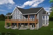 Cabin Style House Plan - 4 Beds 4 Baths 4408 Sq/Ft Plan #117-973 