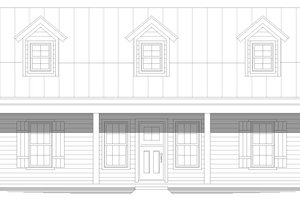 Exterior - Front Elevation 3 for Country House Plan #932-445 - 2 bed, 2 bath
