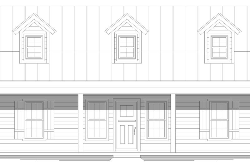Architectural House Design - Exterior - Front Elevation 3 for Country House Plan #932-445 - 2 bed, 2 bath