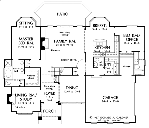 Home Plan - Traditional Floor Plan - Main Floor Plan #929-329