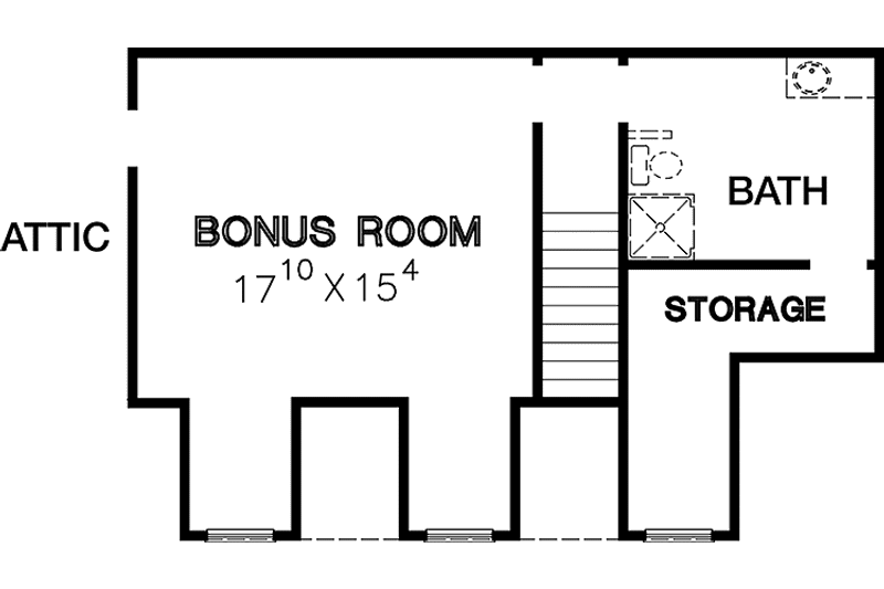 Home Plan - Floor Plan - Upper Floor for Country House Plan #472-357 - 3 bed, 20.5 bath