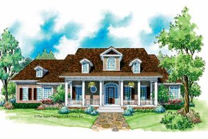 Colonial Exterior - Front Elevation Plan #930-225