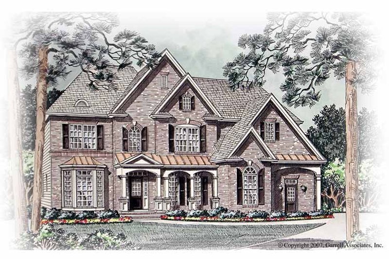 House Plan Design - Exterior - Front Elevation 3 for Traditional House Plan #54-261 - 4 bed, 3.5 bath