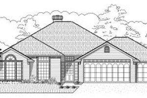 Traditional Exterior - Front Elevation Plan #65-327