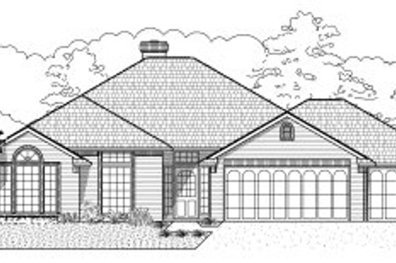 Exterior - Front Elevation for Traditional House Plan #65-327 - 3 bed, 2.5 bath