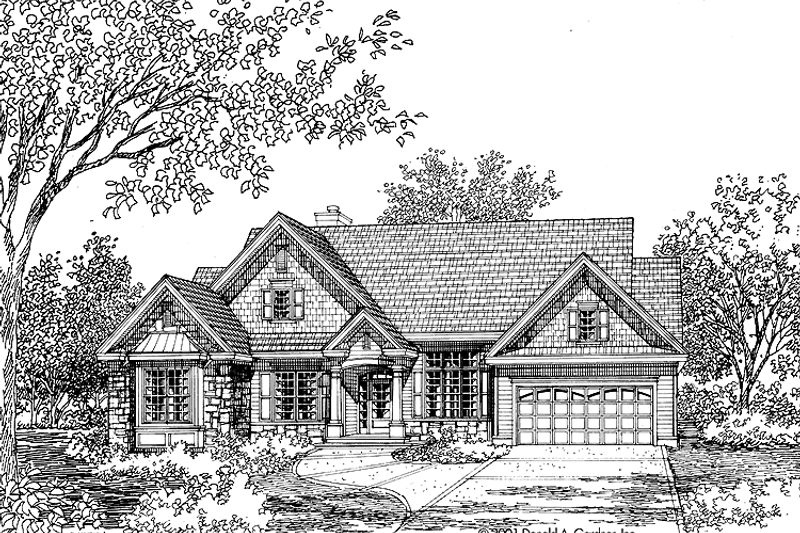 Ranch Style House Plan - 3 Beds 2 Baths 1929 Sq/Ft Plan #929-654 ...